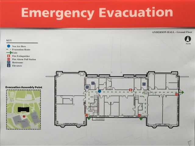 evacuation route map